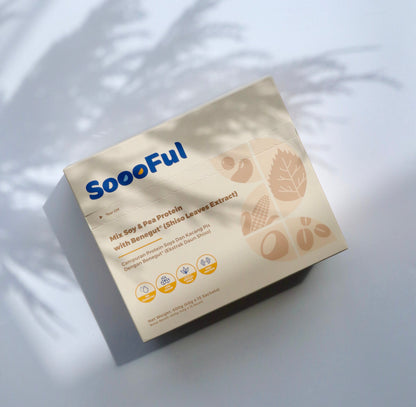 【Trial Pack】SoooFul Stomach Comfort Meal Replacement: Mix Soy & Pea Protein with Benegut® (5's)