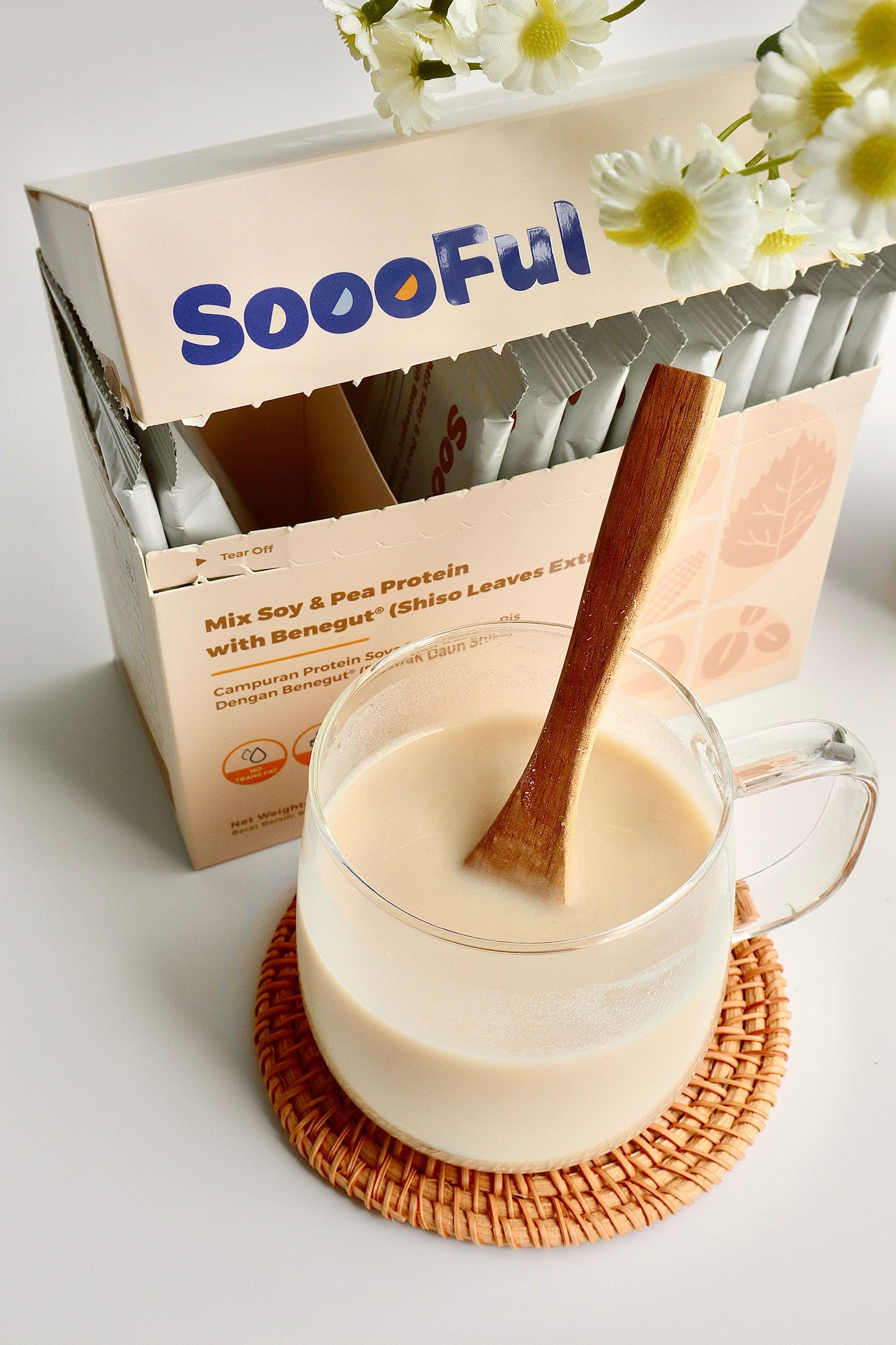 【Trial Pack】SoooFul Stomach Comfort Meal Replacement: Mix Soy & Pea Protein with Benegut® (5's)