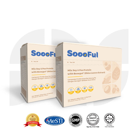 【FREE Shipping】SoooFul Stomach Comfort Meal Replacement (Twin Packs 15's x 2)